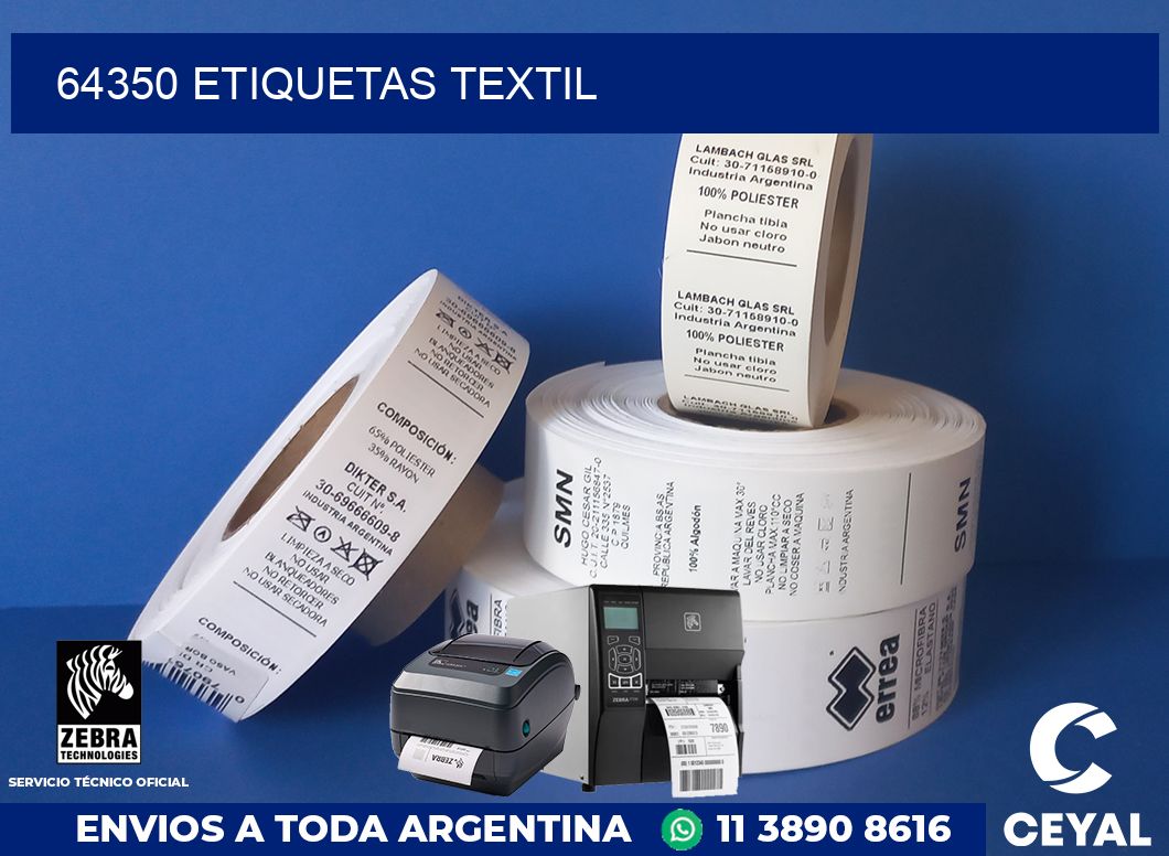 64350 etiquetas textil