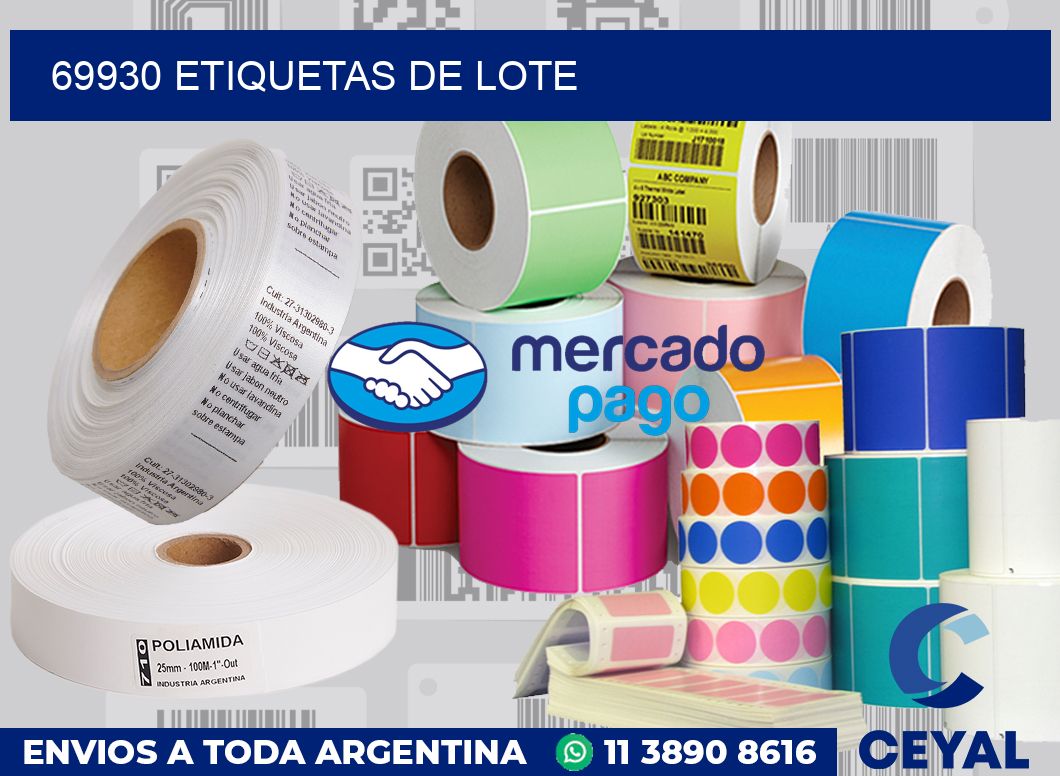 69930 Etiquetas de lote