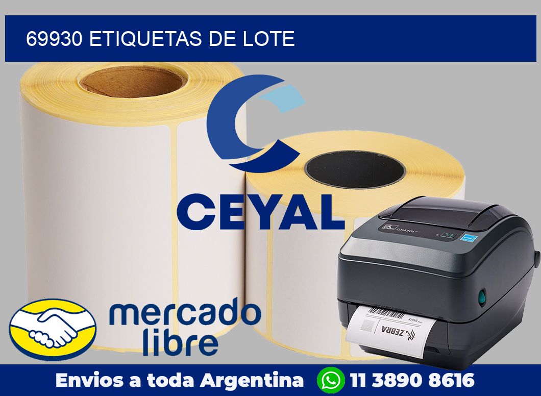 69930 Etiquetas de lote