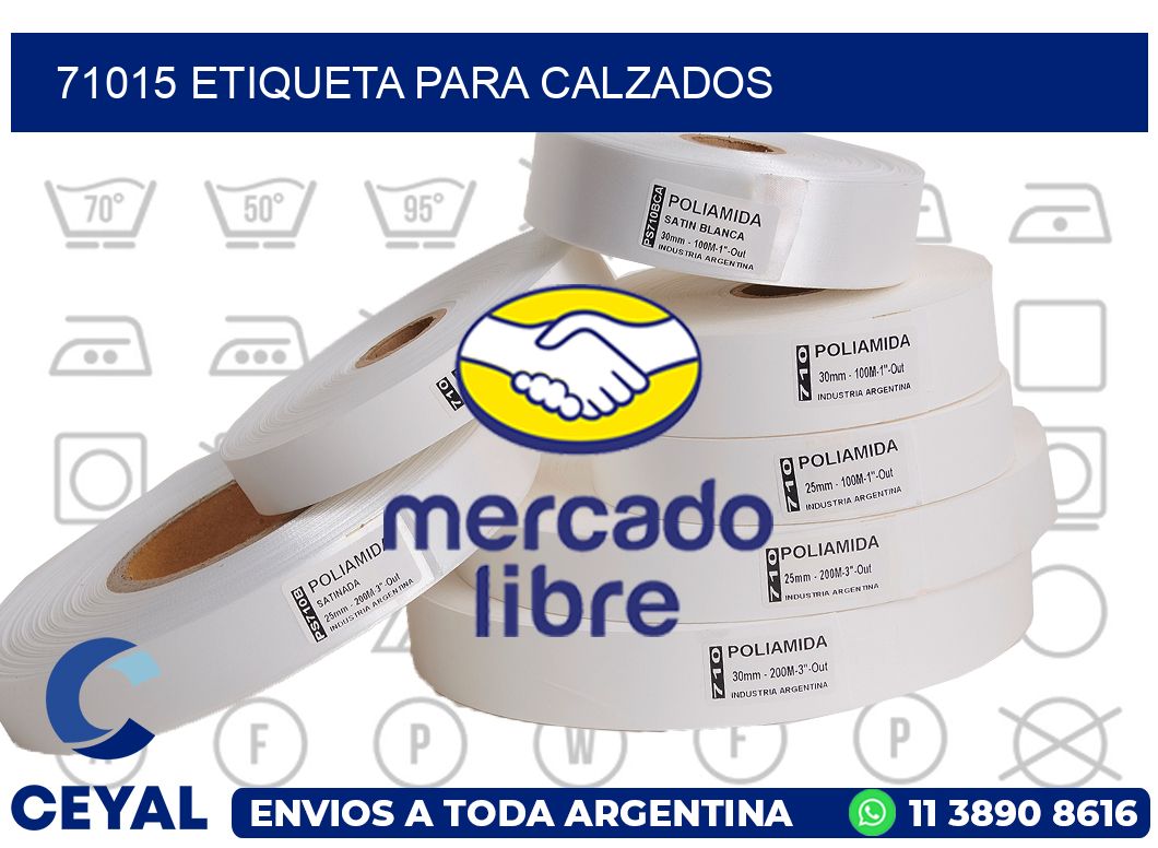 71015 Etiqueta para calzados