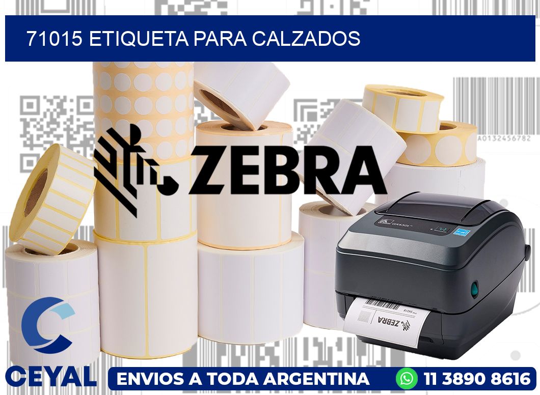 71015 Etiqueta para calzados