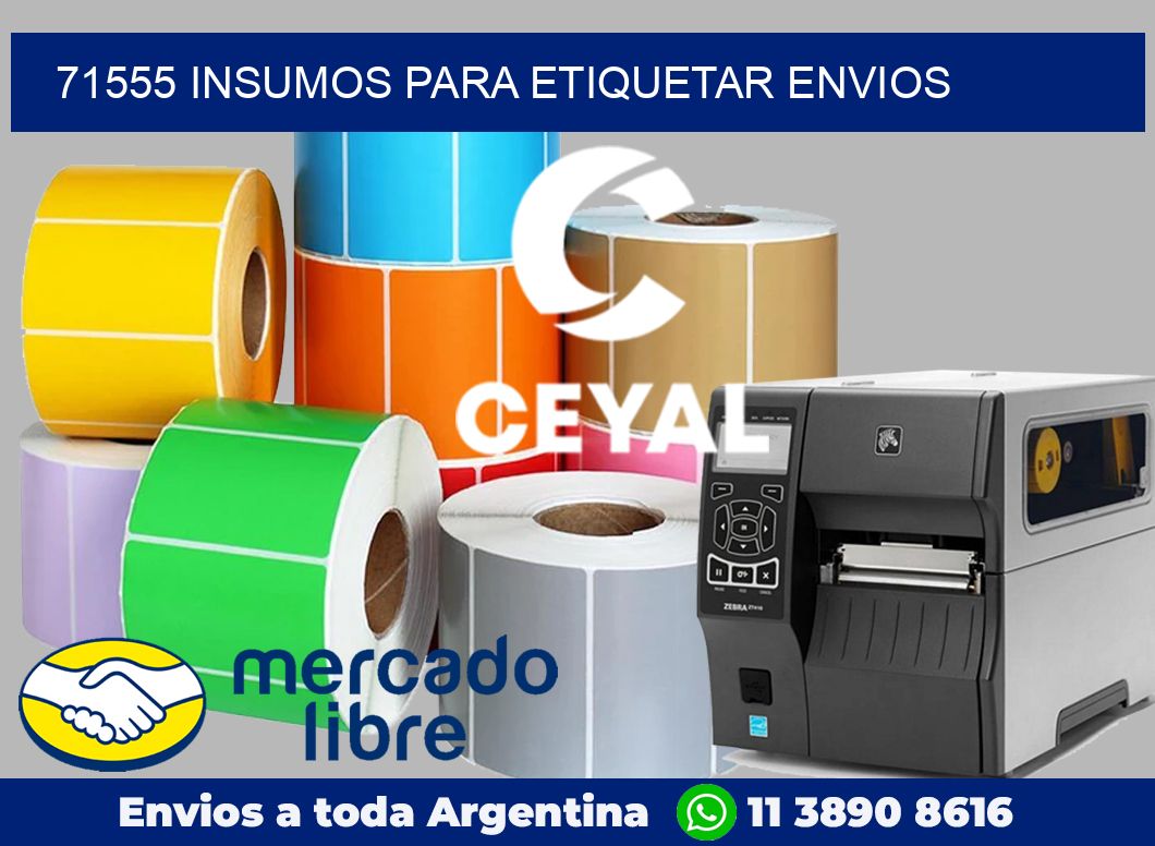 71555 Insumos para etiquetar envios