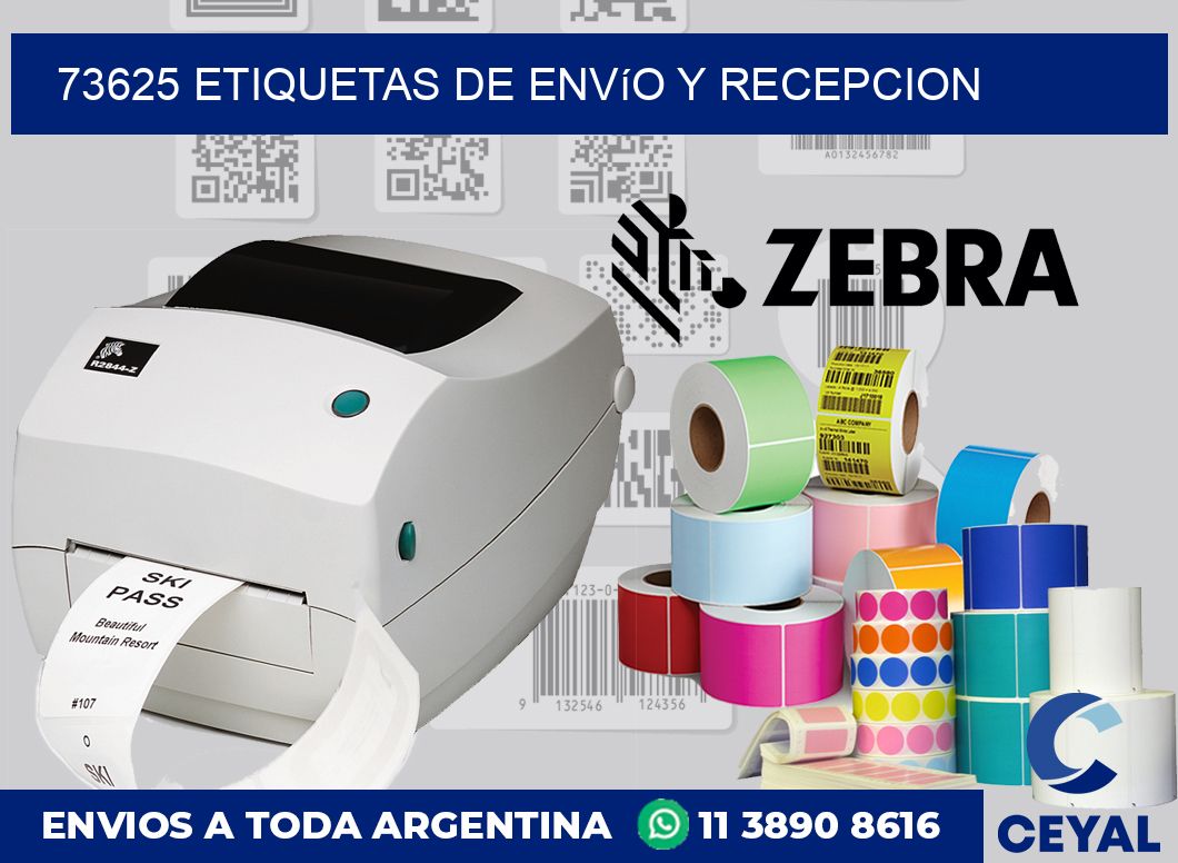 73625 Etiquetas de envío y recepcion