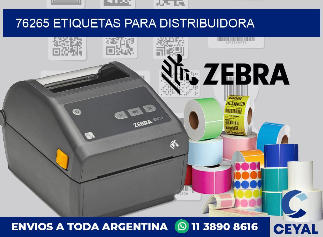 76265 etiquetas para distribuidora