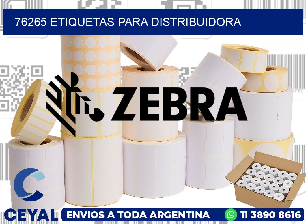 76265 etiquetas para distribuidora