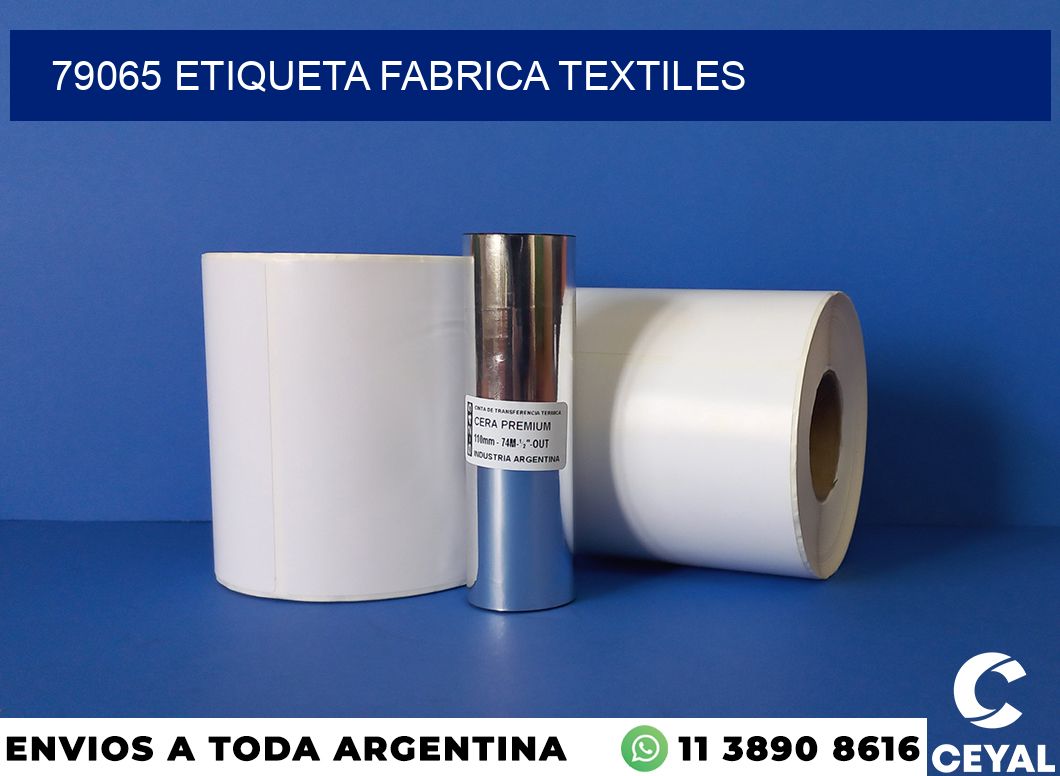 79065 etiqueta fabrica textiles