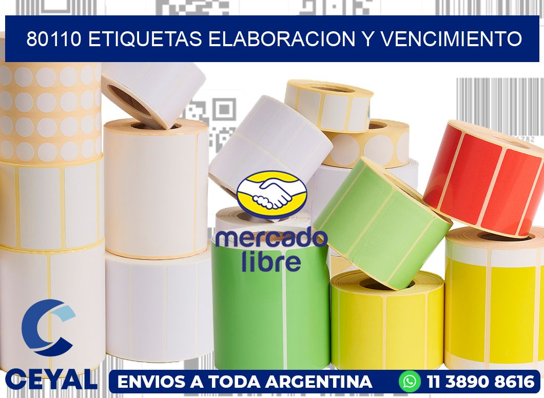 80110 Etiquetas elaboracion y vencimiento