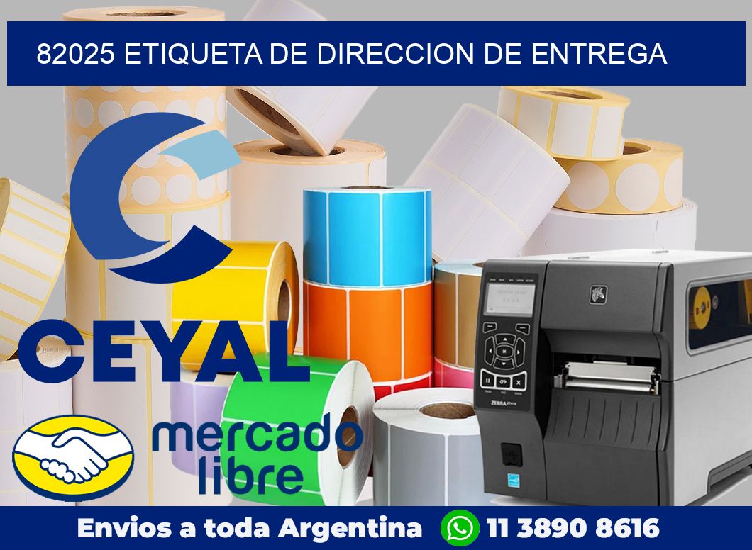 82025 Etiqueta de direccion de entrega