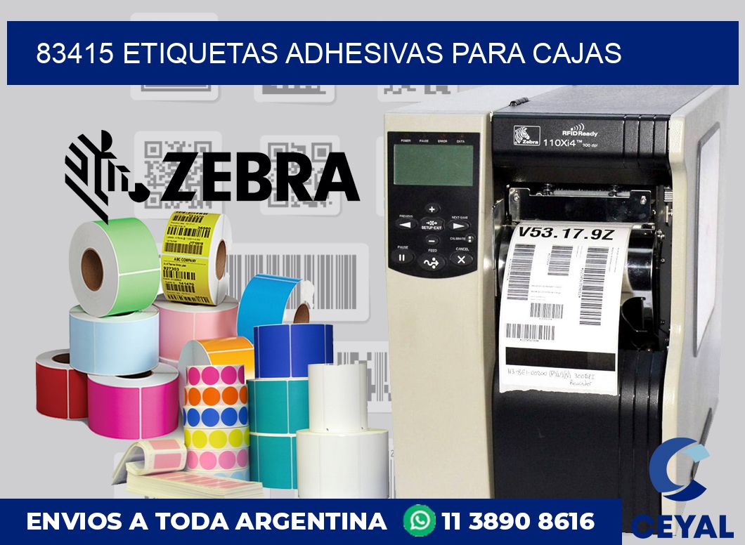 83415 etiquetas adhesivas para cajas