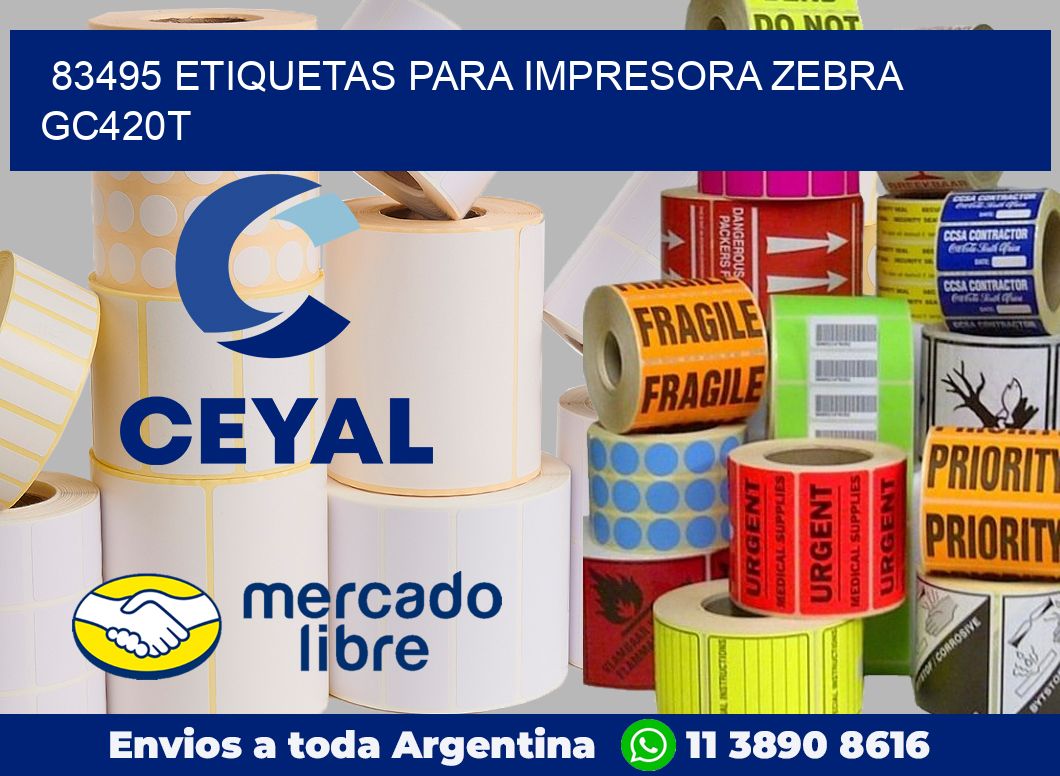 83495 etiquetas para impresora zebra GC420T