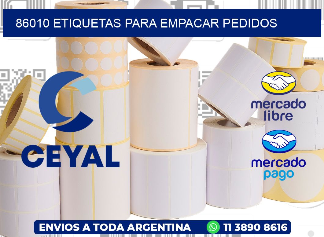 86010 Etiquetas para empacar pedidos