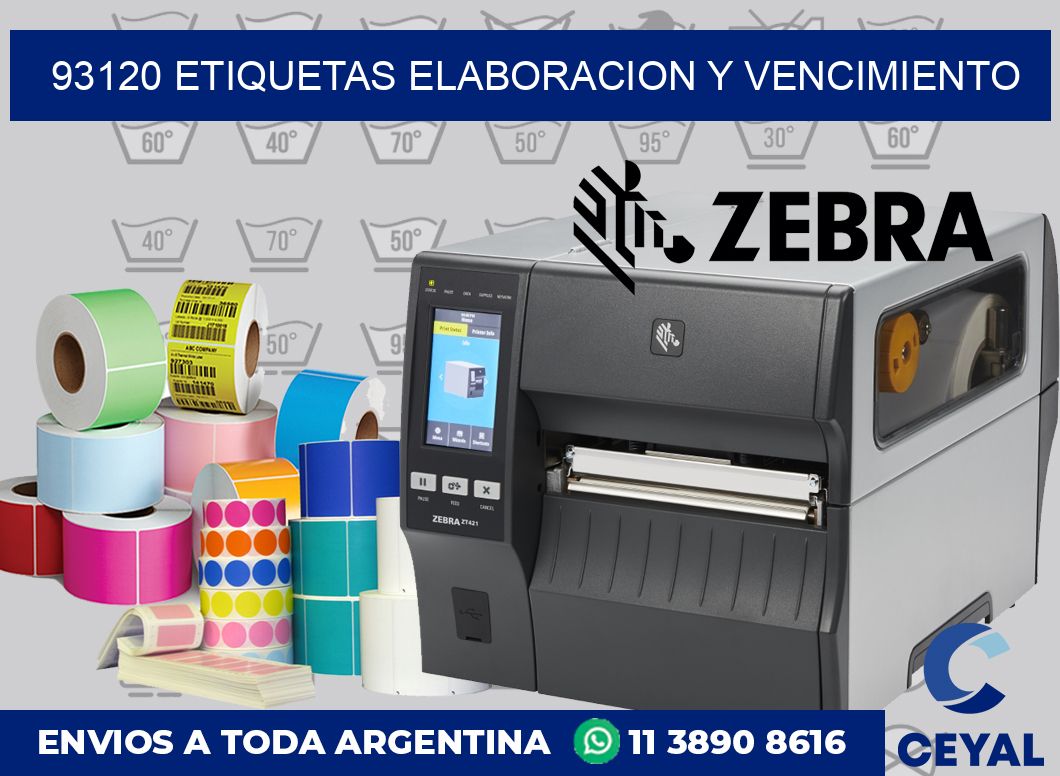 93120 Etiquetas elaboracion y vencimiento