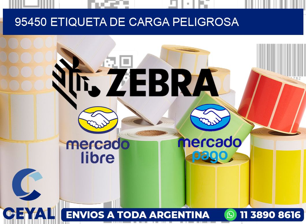 95450 Etiqueta de carga peligrosa