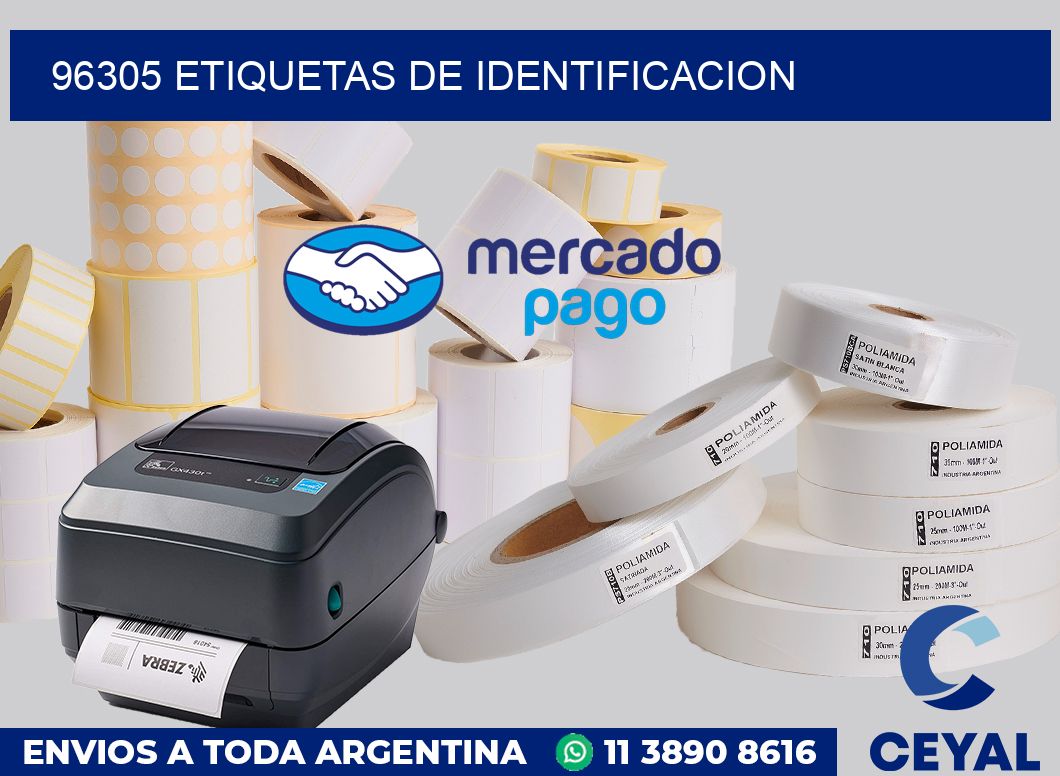96305 Etiquetas de identificacion