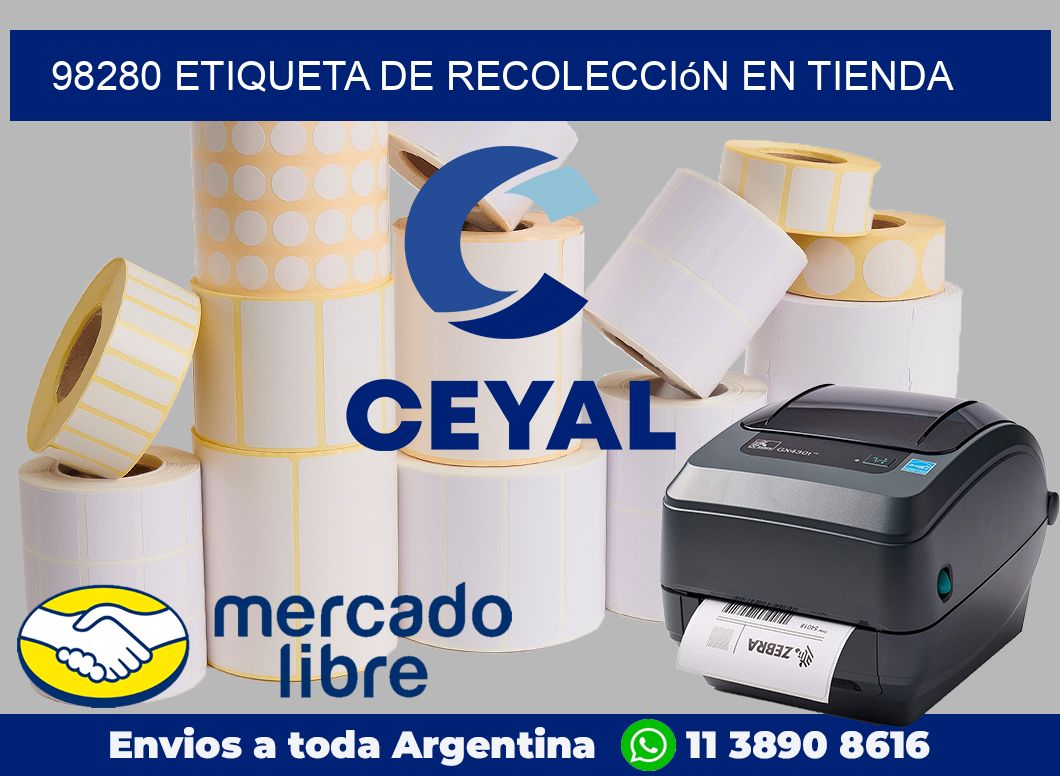 98280 Etiqueta de recolección en tienda