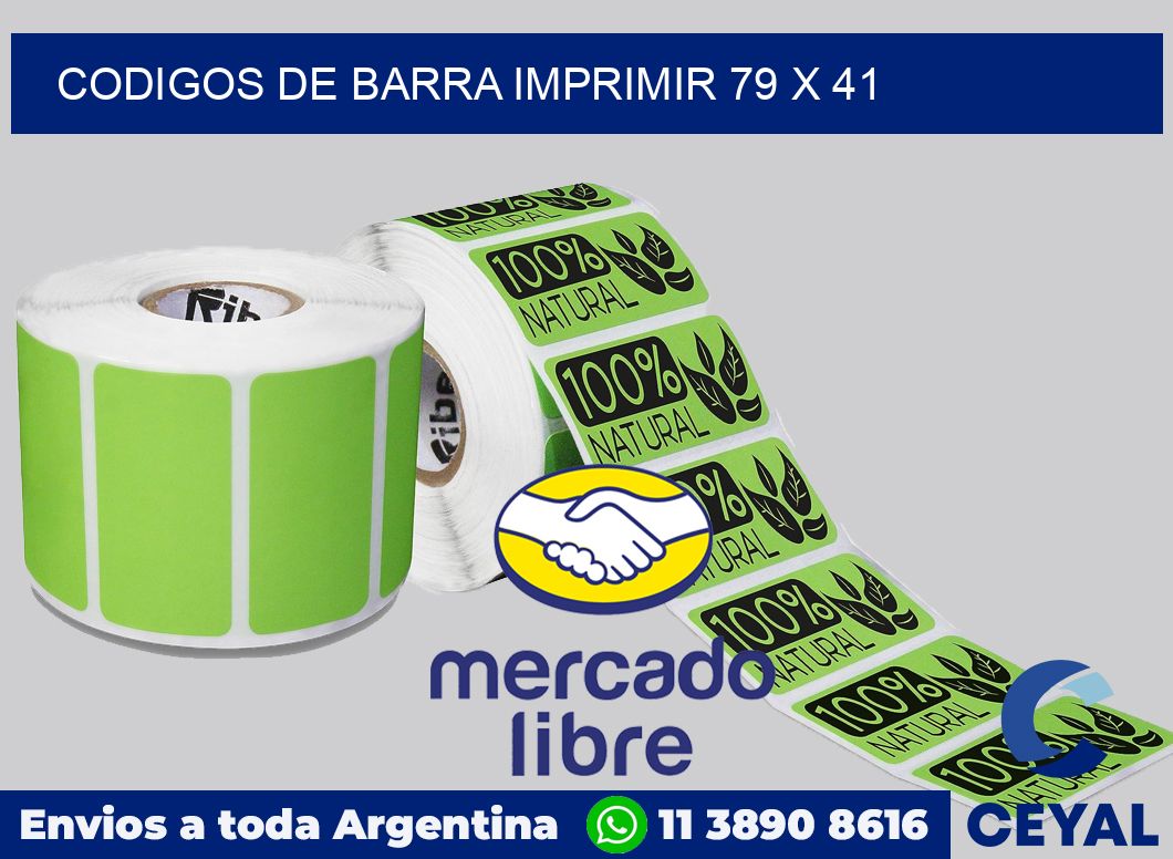 Codigos de barra imprimir 79 x 41