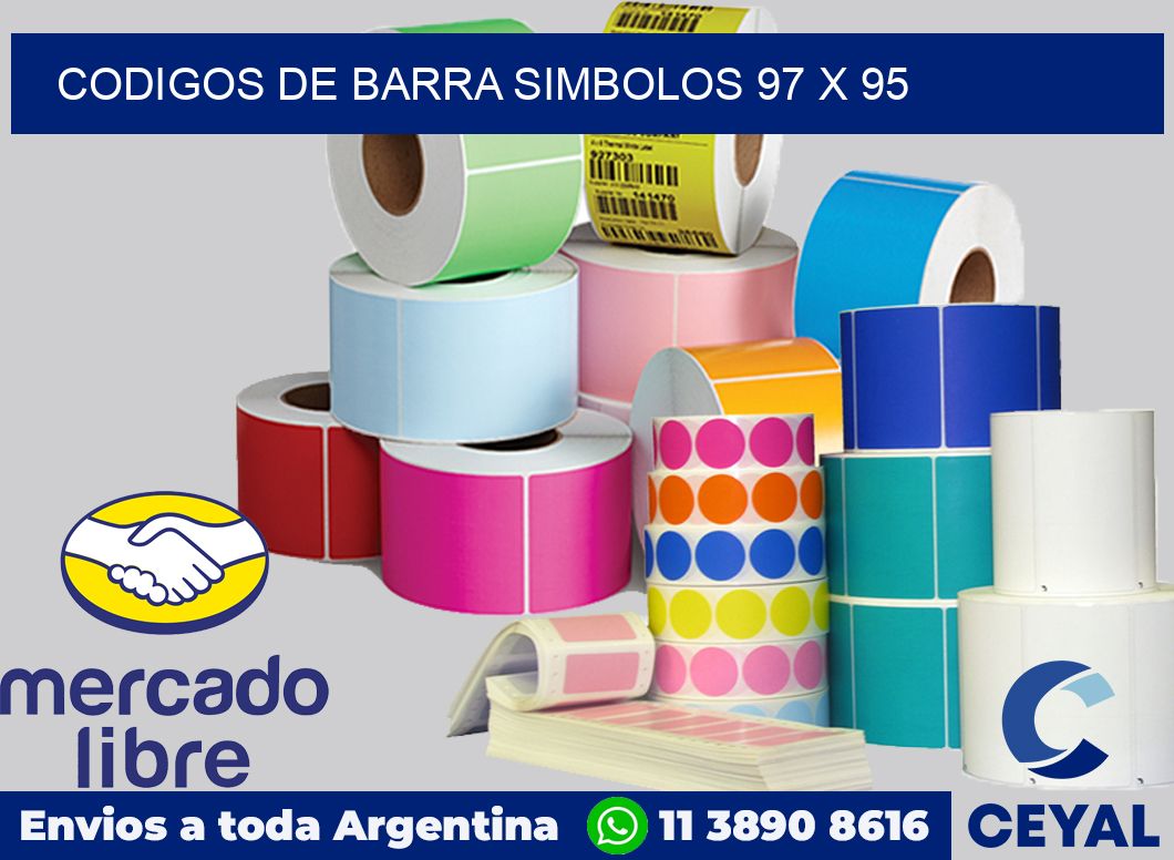 Codigos de barra simbolos 97 x 95