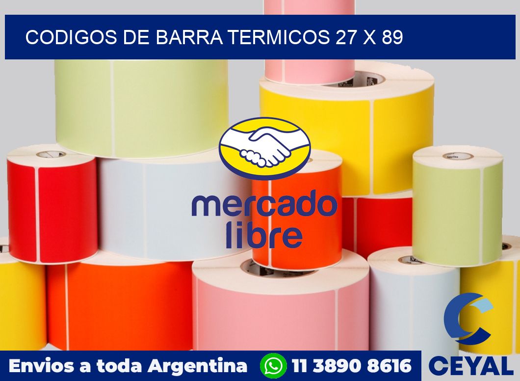 Codigos de barra termicos 27 x 89
