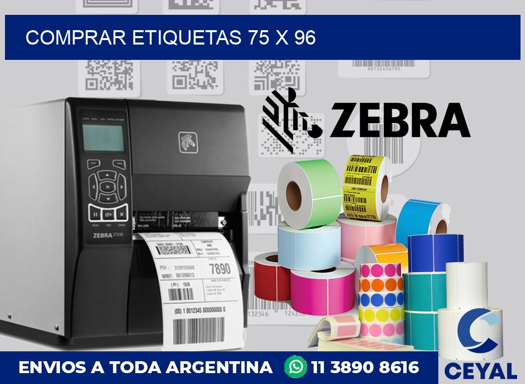 Comprar etiquetas 75 x 96