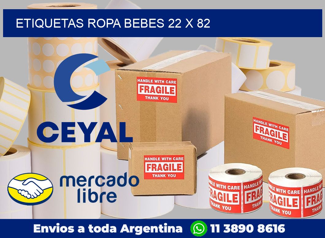 Etiquetas ropa bebes 22 x 82
