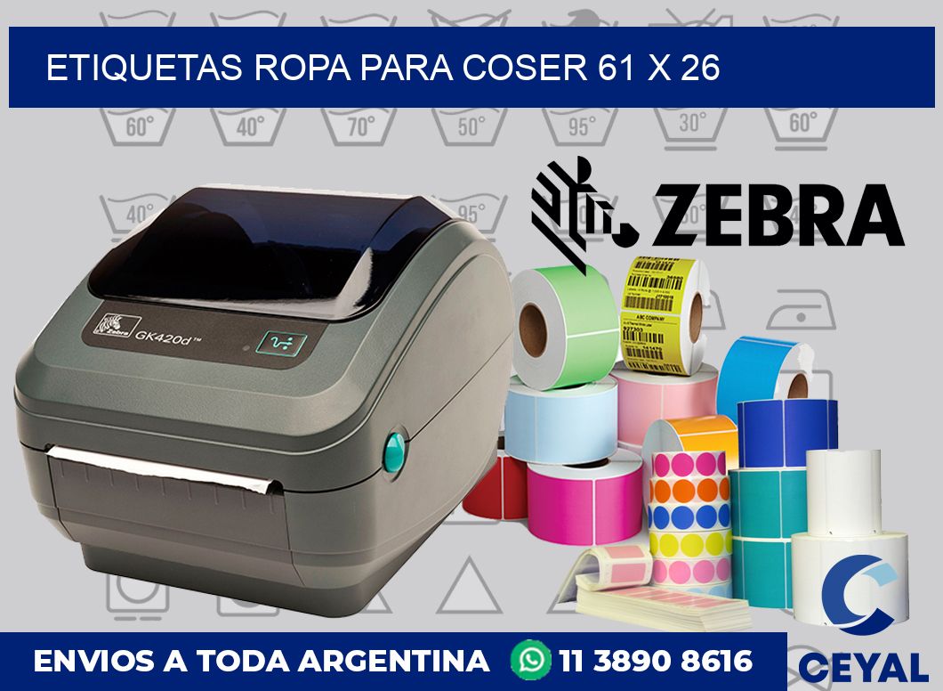 Etiquetas ropa para coser 61 x 26