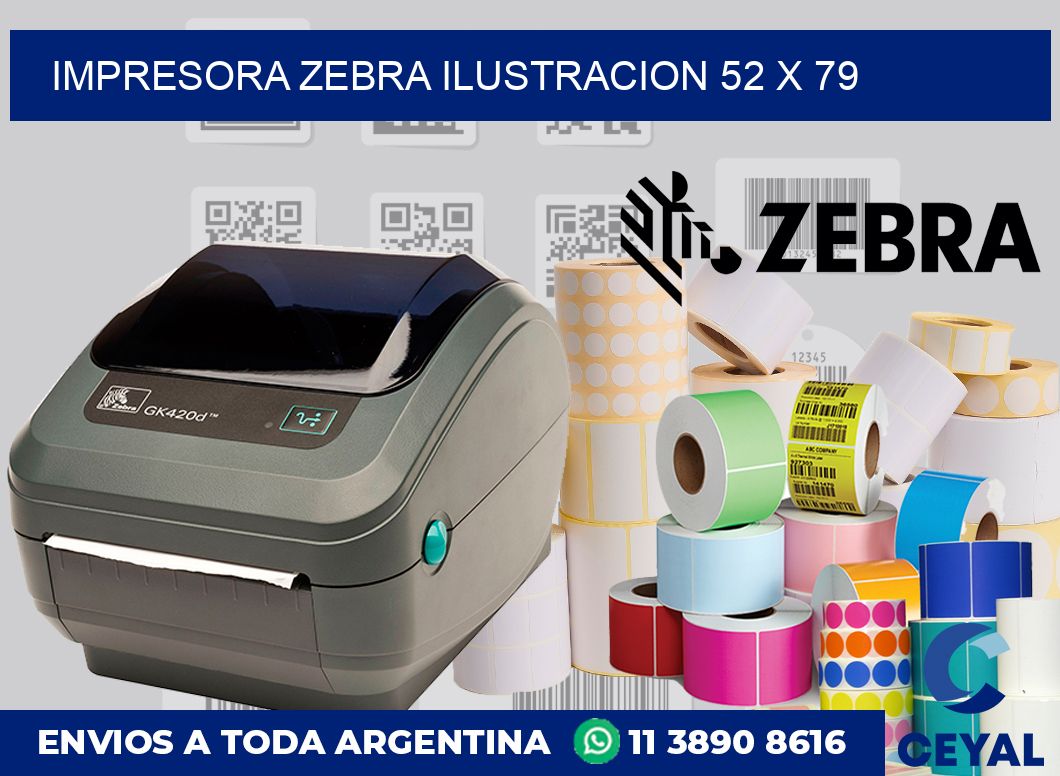 Impresora Zebra ilustracion 52 x 79