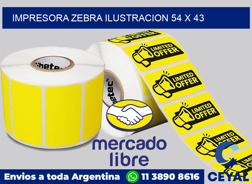 Impresora Zebra ilustracion 54 x 43