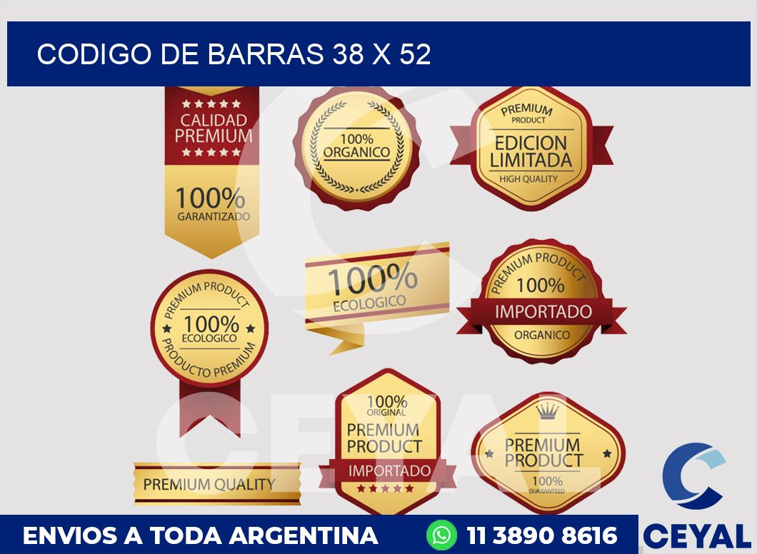 codigo de barras 38 x 52