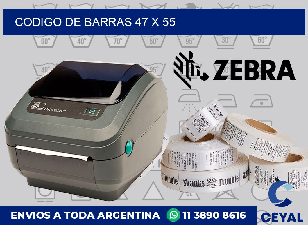 codigo de barras 47 x 55