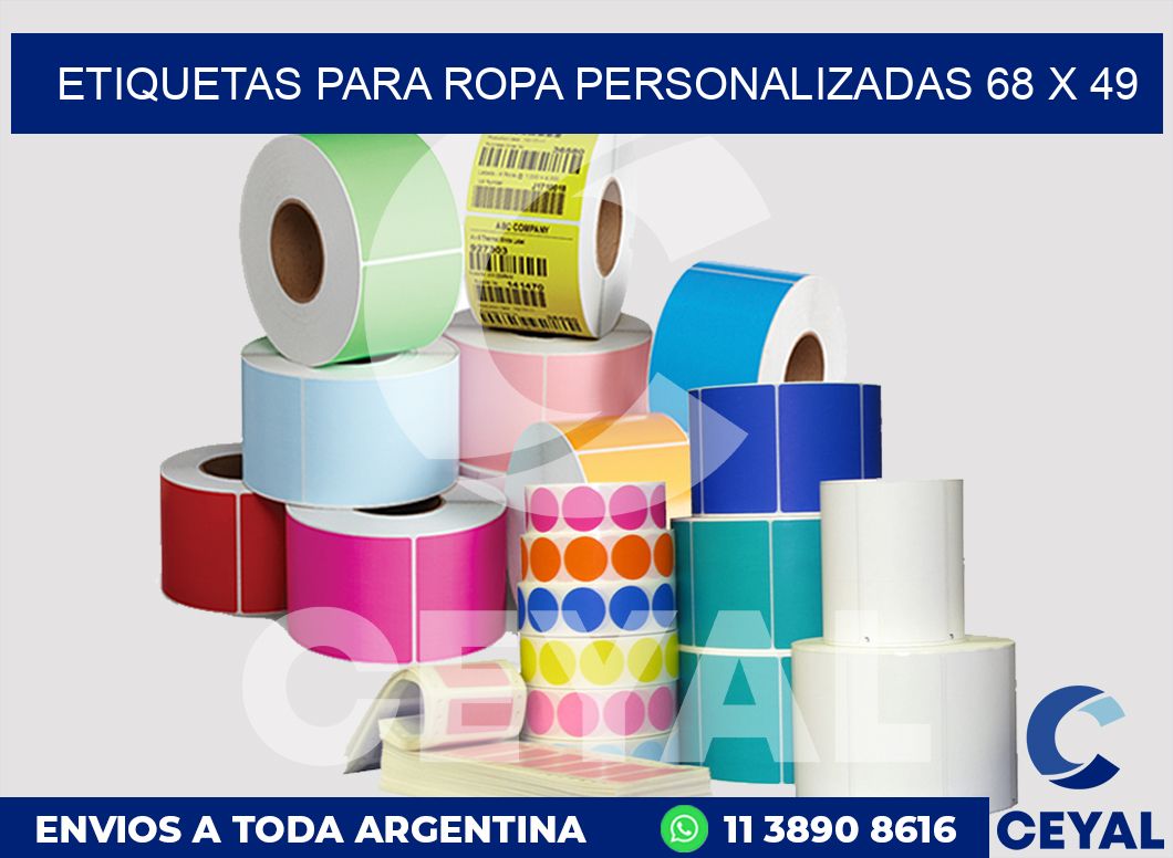 etiquetas para ropa personalizadas 68 x 49