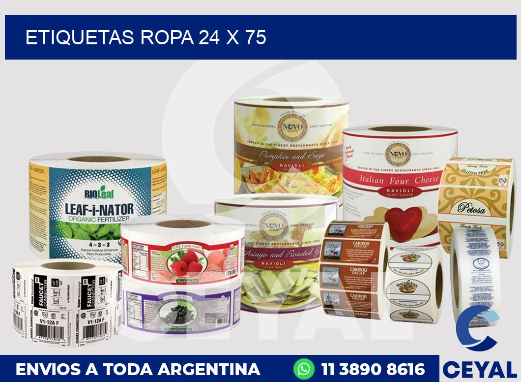 etiquetas ropa 24 x 75