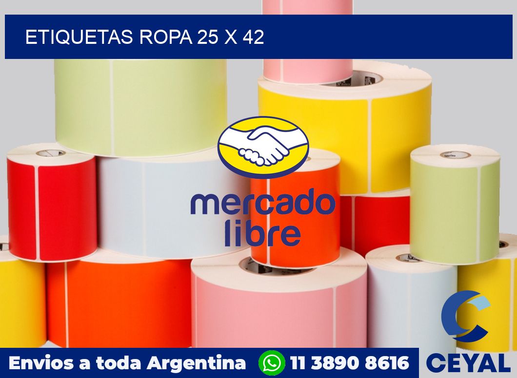 etiquetas ropa 25 x 42