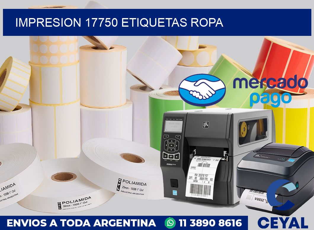 impresion 17750 etiquetas ropa