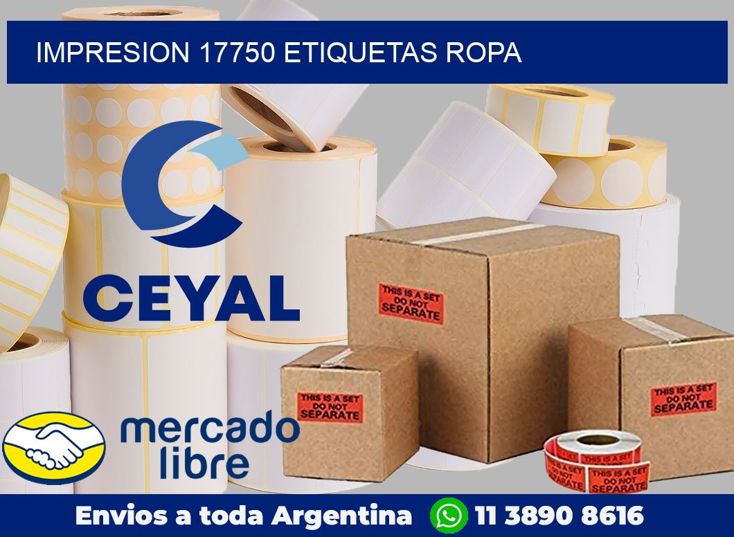 impresion 17750 etiquetas ropa