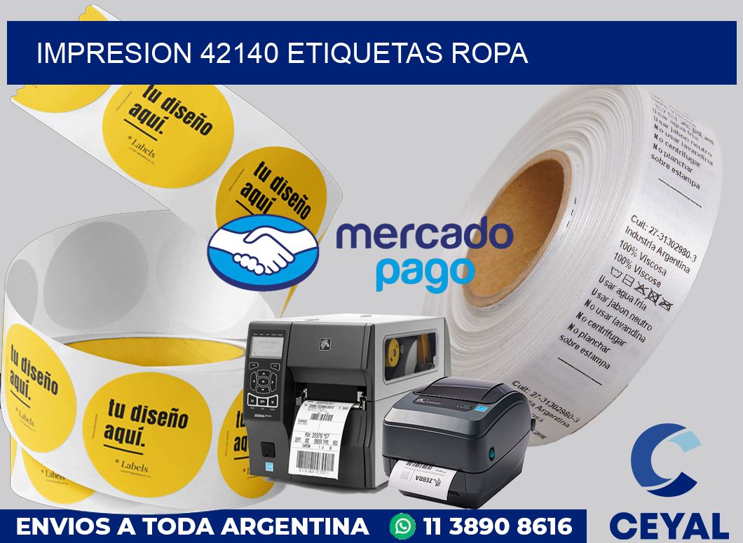 impresion 42140 etiquetas ropa
