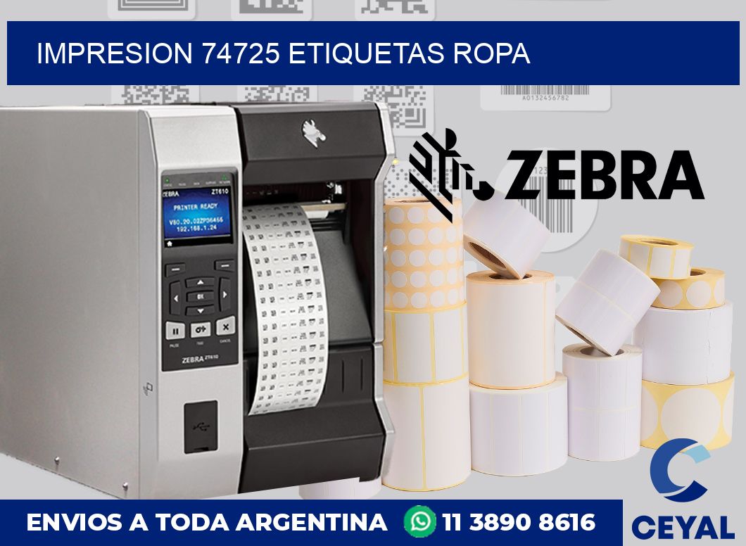 impresion 74725 etiquetas ropa