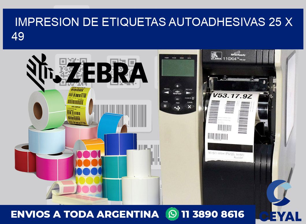 impresion de etiquetas autoadhesivas 25 x 49
