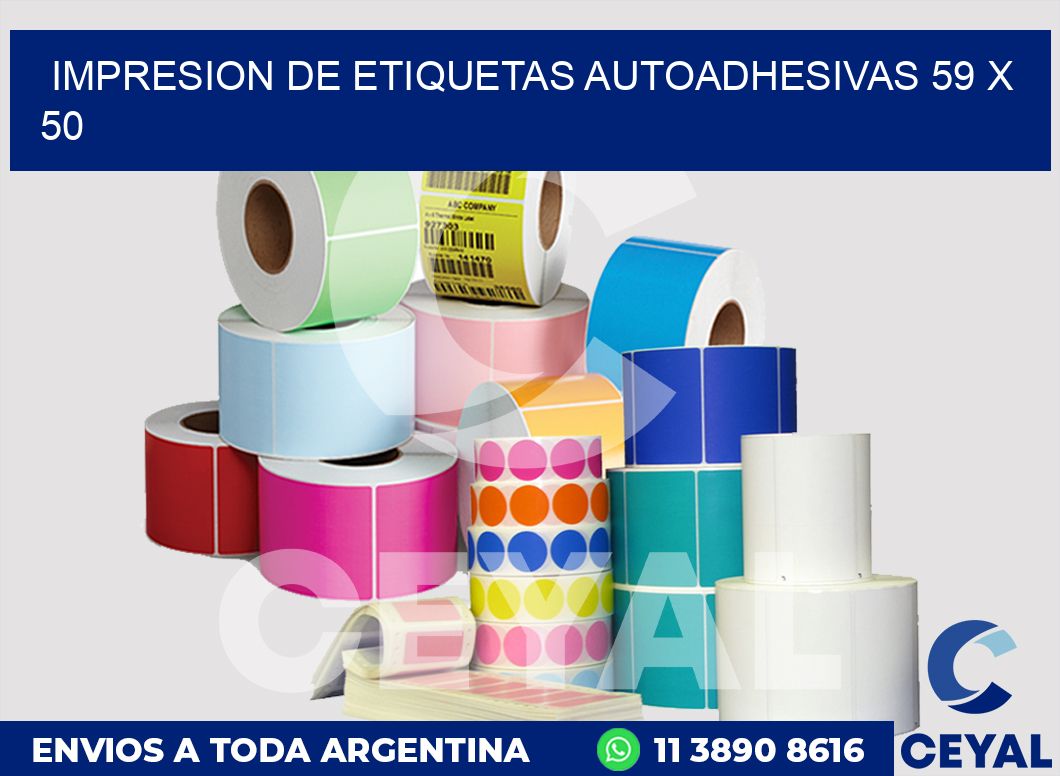 impresion de etiquetas autoadhesivas 59 x 50