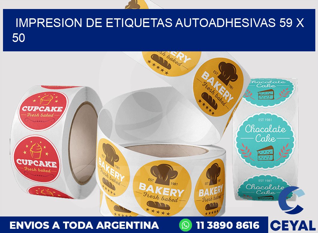impresion de etiquetas autoadhesivas 59 x 50