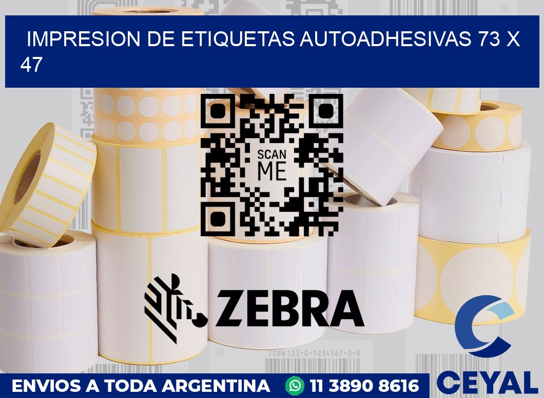 impresion de etiquetas autoadhesivas 73 x 47