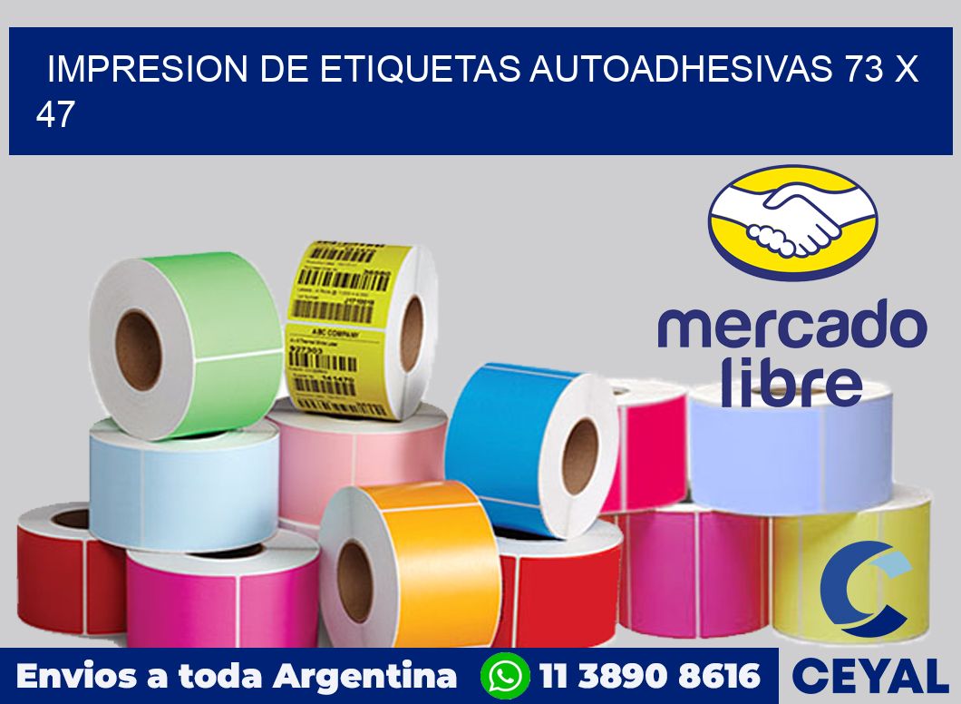 impresion de etiquetas autoadhesivas 73 x 47