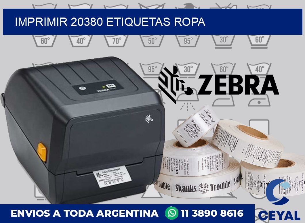 imprimir 20380 etiquetas ropa