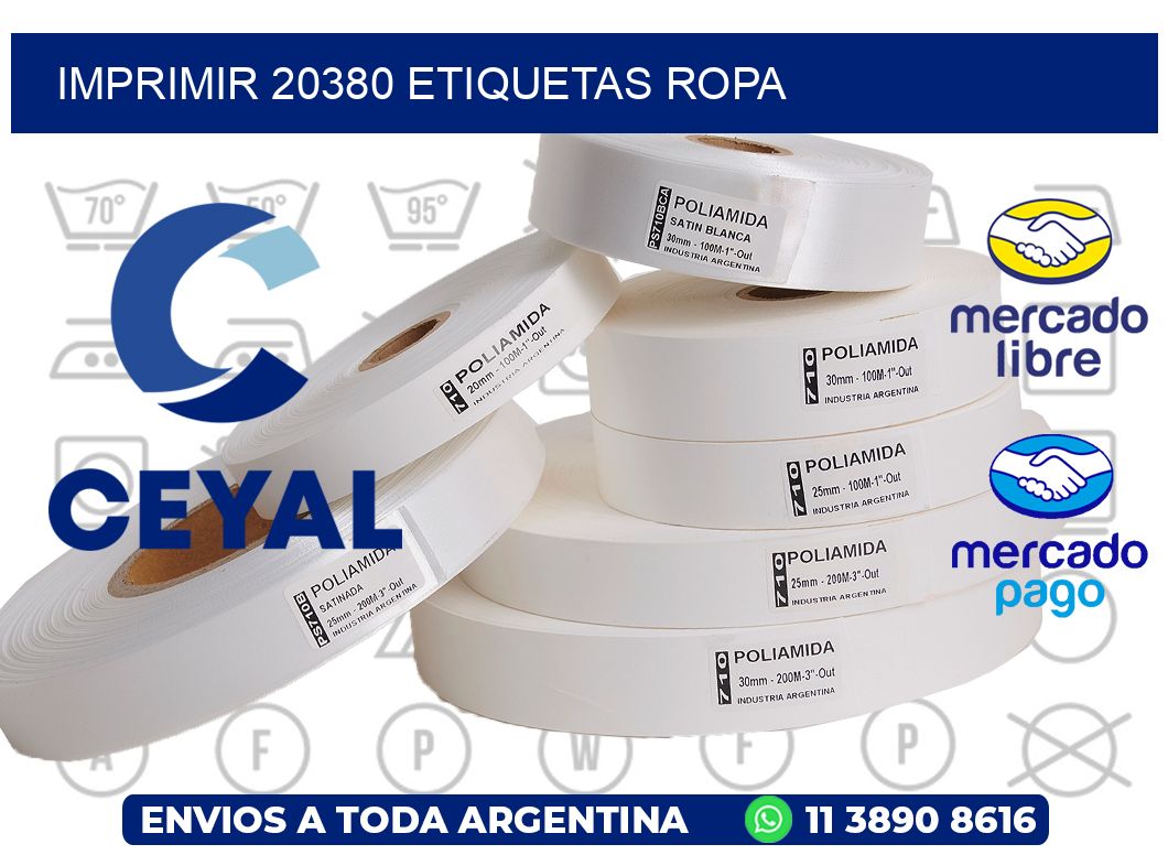 imprimir 20380 etiquetas ropa