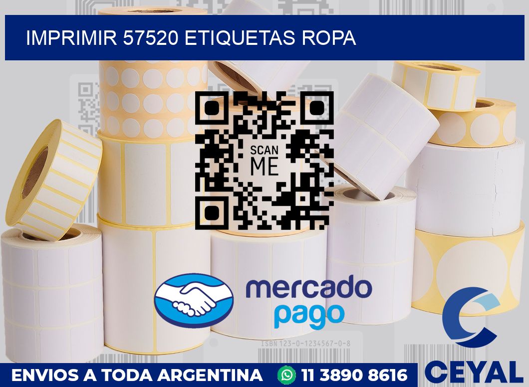 imprimir 57520 etiquetas ropa