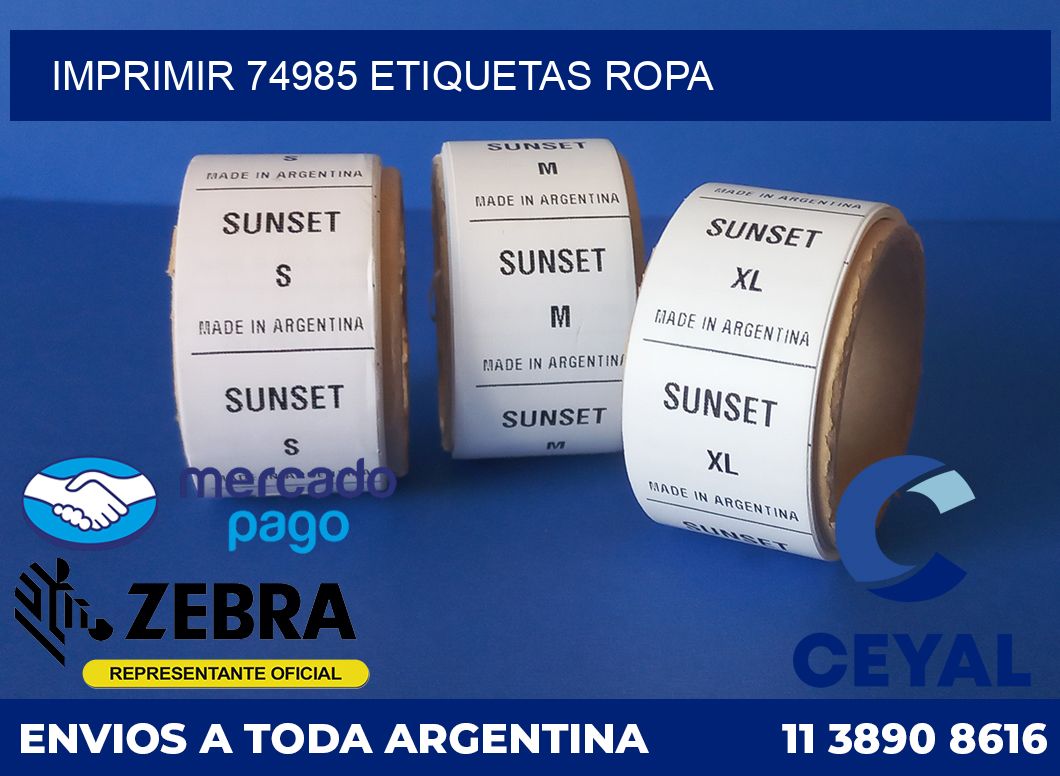 imprimir 74985 etiquetas ropa