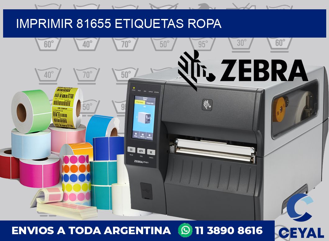 imprimir 81655 etiquetas ropa