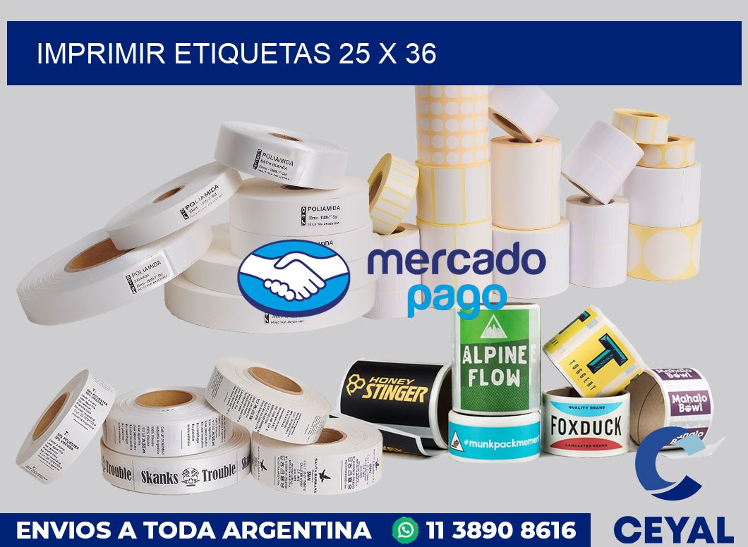 imprimir etiquetas 25 x 36
