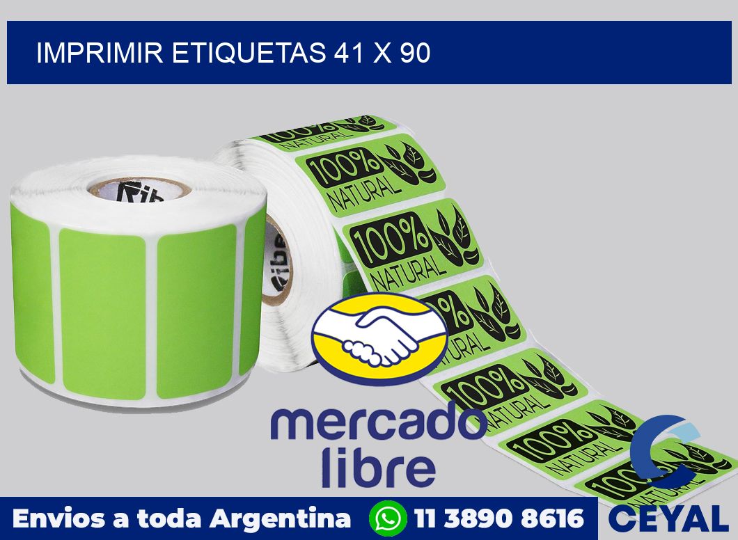 imprimir etiquetas 41 x 90