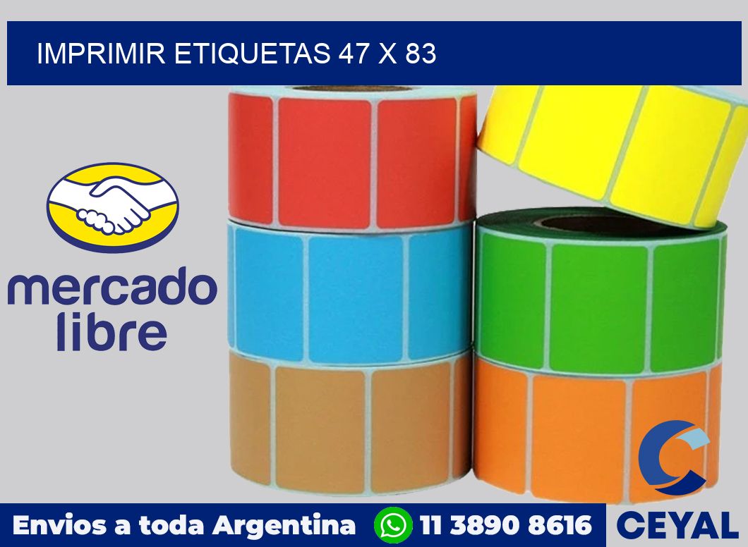 imprimir etiquetas 47 x 83