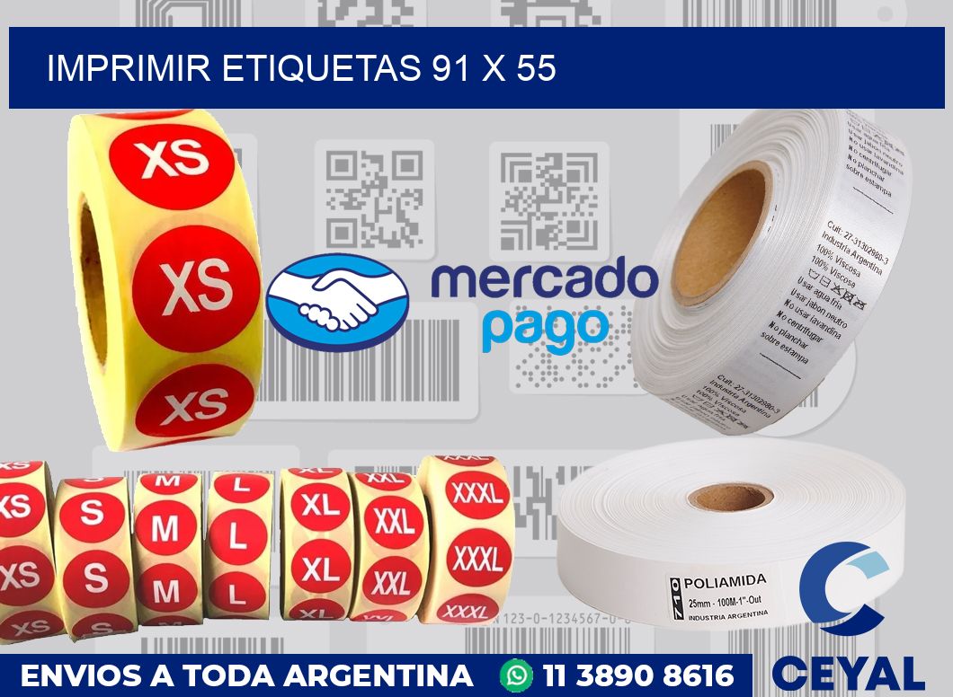 imprimir etiquetas 91 x 55
